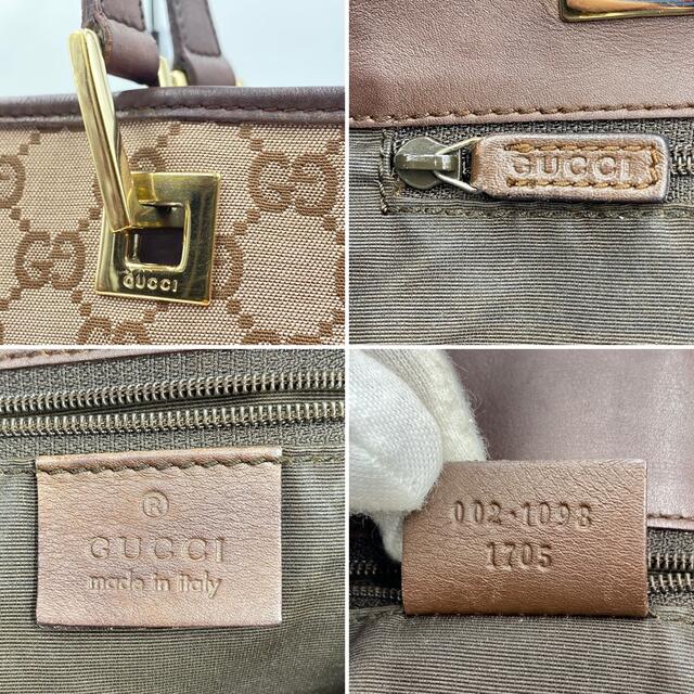 Gucci(グッチ)の✨希少カラー✨グッチ トートバッグ GG柄 ゴールド金具 キャンバス レザー レディースのバッグ(トートバッグ)の商品写真