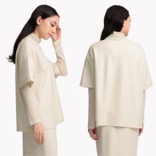 theory luxe 21AW ウォッシャブル プルオーバージャージトップス