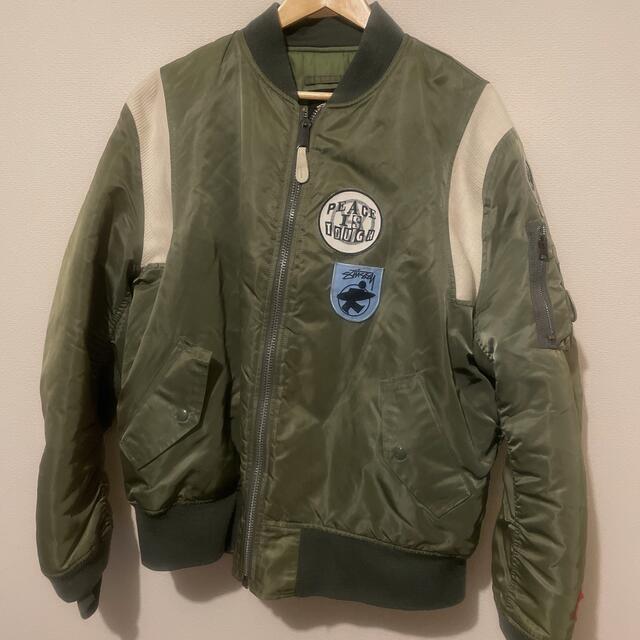 即決割可 STUSSY  MA-1  XL