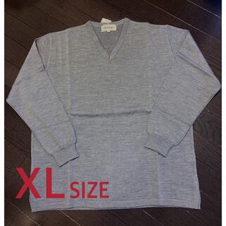 レディース：プレーンVネックセーター/XLサイズ(ニット/セーター)