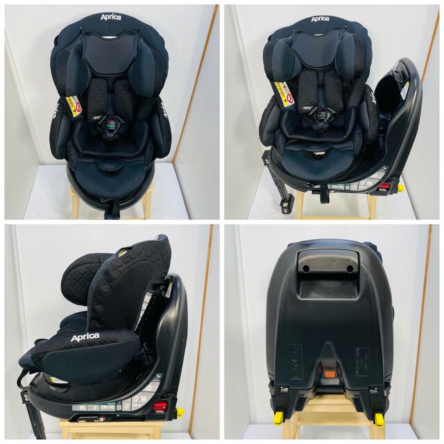 Aprica(アップリカ)の【美品】アップリカ　フラディアグロウ　プレミアム　ISOFIX　ブラック キッズ/ベビー/マタニティの外出/移動用品(自動車用チャイルドシート本体)の商品写真