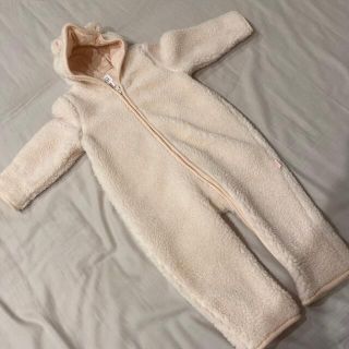 ベビーギャップ(babyGAP)のギャップベビー　くま耳もこもこアウター(カバーオール)