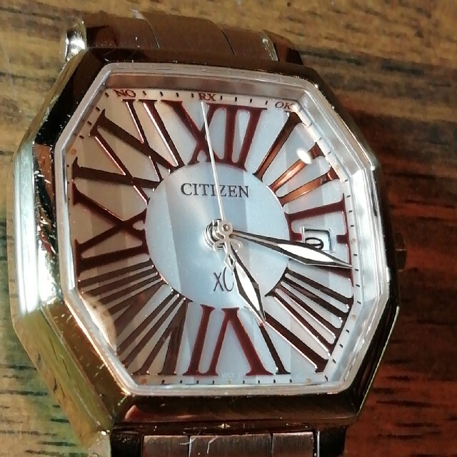 R47 シチズン・xC 電波・ソーラー時計 日付 耐磁 新品電池 - 腕時計
