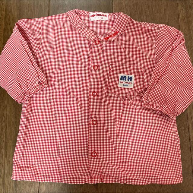 mikihouse(ミキハウス)のミキハウス　チェックシャツ キッズ/ベビー/マタニティのベビー服(~85cm)(シャツ/カットソー)の商品写真