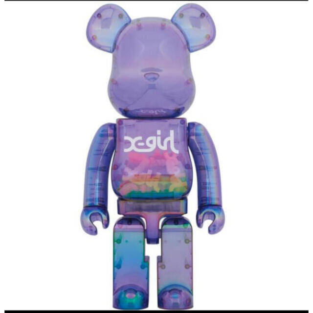 エンタメ/ホビーBE@RBRICK X-girl CLEAR PURPLE 1000%