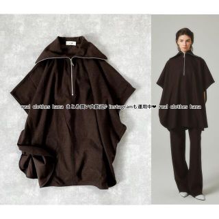 ビューティアンドユースユナイテッドアローズ(BEAUTY&YOUTH UNITED ARROWS)の2228 HALF ZIP PONCHO ハーフジップ　ポンチョ　プルオーバー(ニット/セーター)