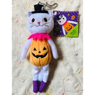 カルディ(KALDI)の値下げ！カルディ　ハロウィン　猫(ぬいぐるみ)