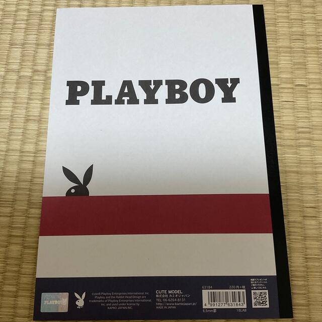 PLAYBOY(プレイボーイ)のプレイボーイ　ノート　シャツ インテリア/住まい/日用品の文房具(ノート/メモ帳/ふせん)の商品写真