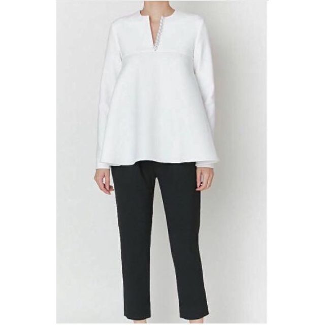 【未使用タグ】YOKO CHAN Pearl A-line Blouse