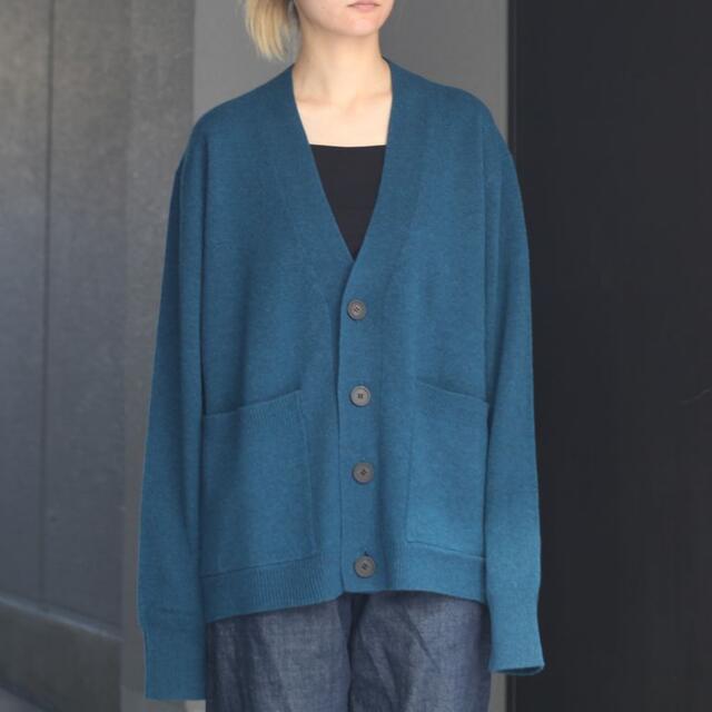 カーディガンSTUDIO NICHOLSON Lambswool 7G Cardigan