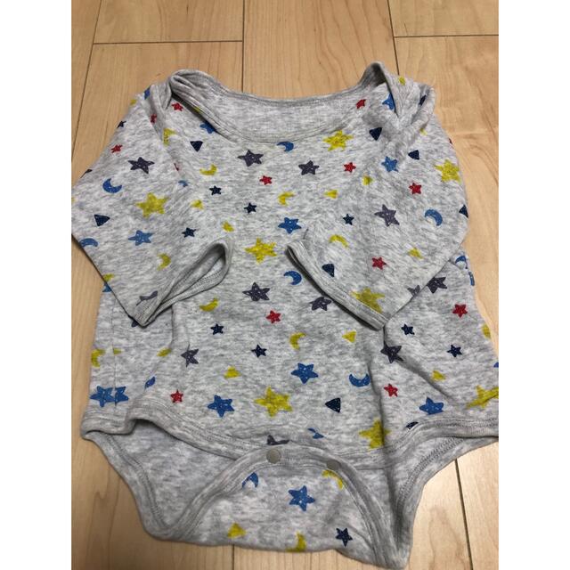 長袖肌着ロンパース 4枚セット キッズ/ベビー/マタニティのキッズ服男の子用(90cm~)(下着)の商品写真