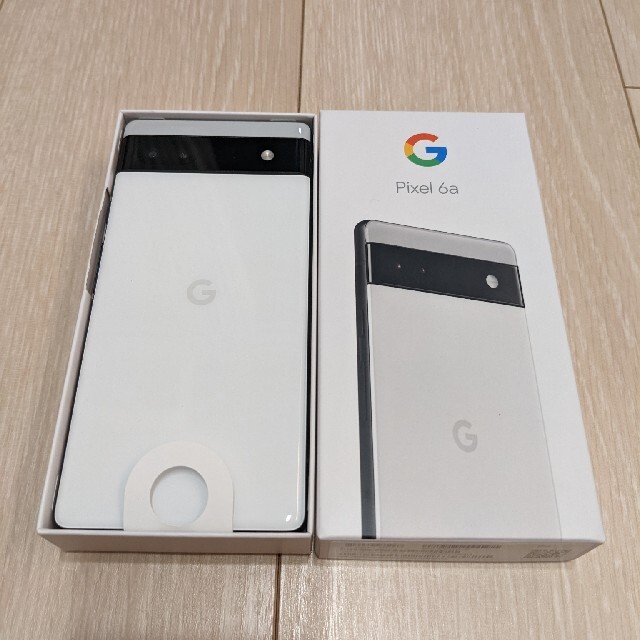 スマートフォン本体Google pixel 6a SIMフリー 本体 ホワイト Chalk