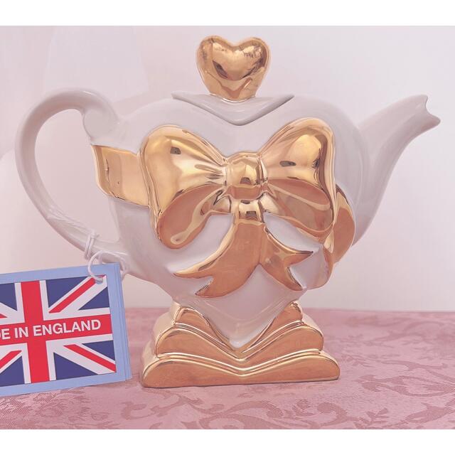 レア新品未使用♡tea pottery ハート型ティーポット