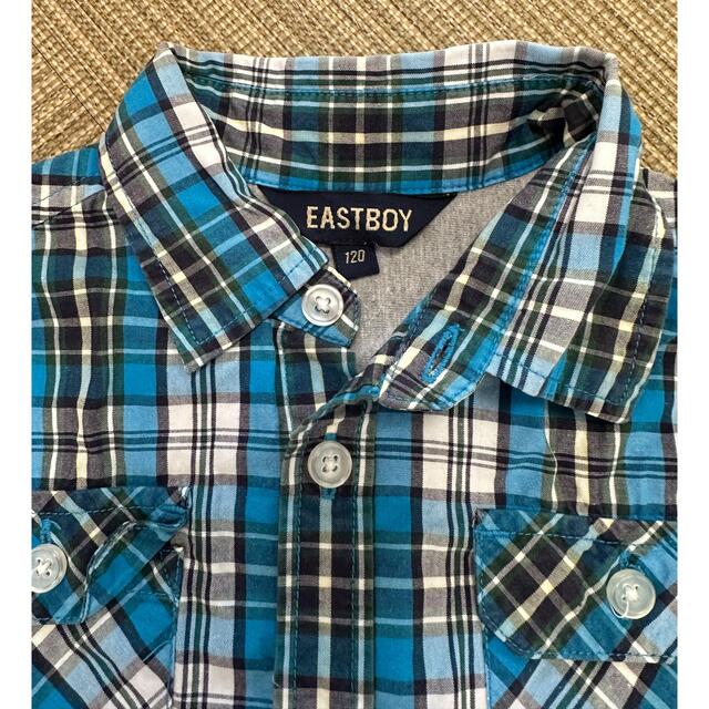 EASTBOY(イーストボーイ)のイーストボーイ チェックシャツ 120 キッズ/ベビー/マタニティのキッズ服女の子用(90cm~)(ブラウス)の商品写真