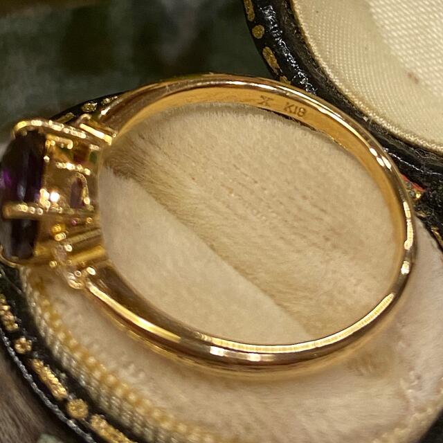 美品　bizoux ロンドニア産　アメジスト　フラヴィ　15号 レディースのアクセサリー(リング(指輪))の商品写真