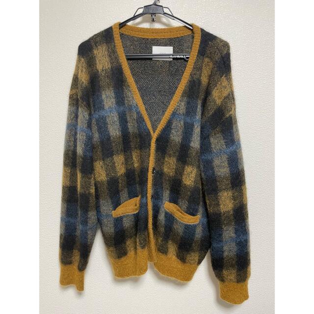 stein 20SS kid mohair cardigan check