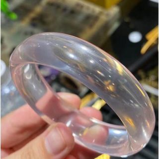 【天然】スター ローズクォーツ バングル 57mmの通販 by Rui|ラクマ