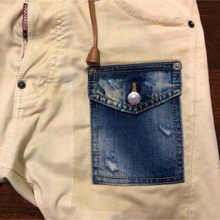 DSQUARED2 - ディースクエアード 稀少デザイン チノパン風デニム 黄金