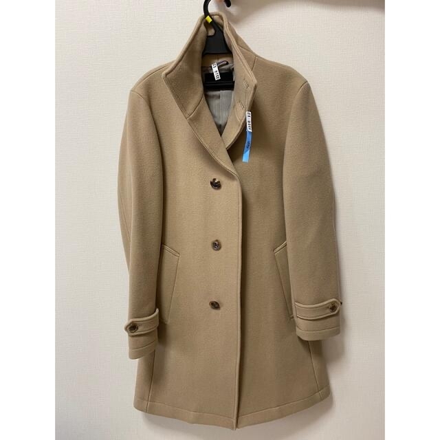 メンズジュンハシモト　スタンドカラーコート (BEIGE) 1011920014