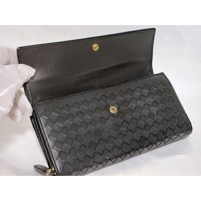 BOTTEGA VENETA ボッテガベネタ 長財布  ブラック 247-7