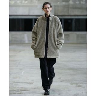 シュタイン(stein)のstein22AW Wool Boa Zip Long Jacket (ブルゾン)