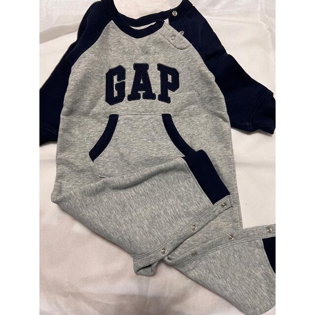 babyGAP(ベビーギャップ)のGAP ベビーロンパース　裏起毛 キッズ/ベビー/マタニティのベビー服(~85cm)(ロンパース)の商品写真