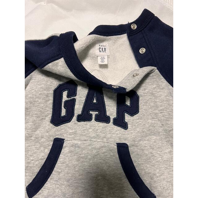 babyGAP(ベビーギャップ)のGAP ベビーロンパース　裏起毛 キッズ/ベビー/マタニティのベビー服(~85cm)(ロンパース)の商品写真