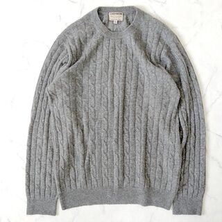 ビューティアンドユースユナイテッドアローズ(BEAUTY&YOUTH UNITED ARROWS)のビューティ&ユース ケーブルニット カシミヤ100% グレー サイズL k28(ニット/セーター)