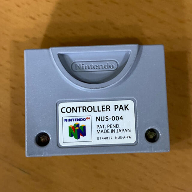 NINTENDO 64(ニンテンドウ64)のNINTENDO 64   コントローラ パック　CONTROLLER PAK  エンタメ/ホビーのゲームソフト/ゲーム機本体(その他)の商品写真