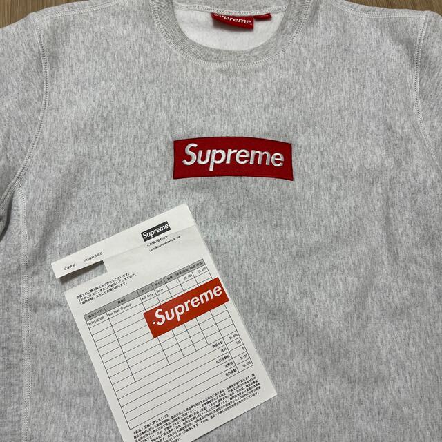 Supreme 18aw BoxLogo Crewneck Ash Grey S