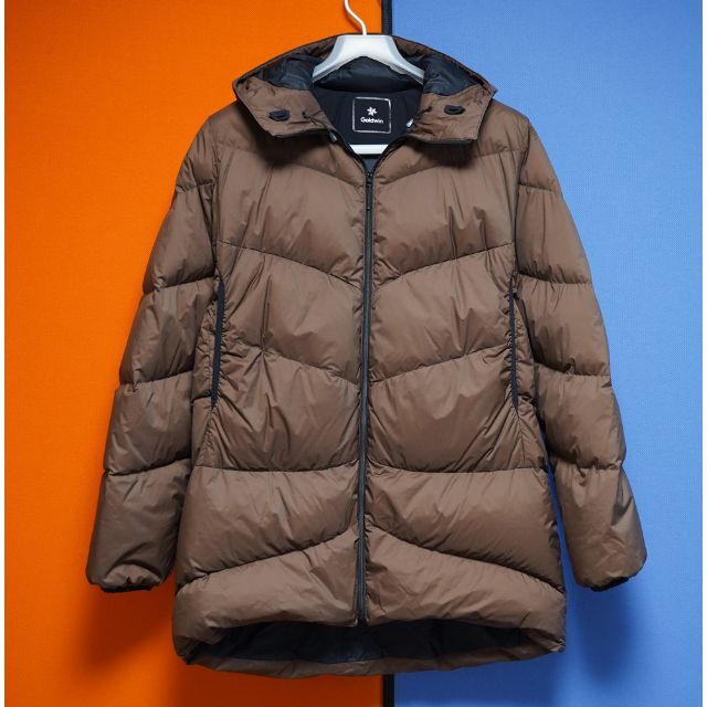 GOLDWIN】 HOODED DOWN COAT メンズM ブラウン GOLDWIN】 HOODED DOWN COAT メンズM ブラウン