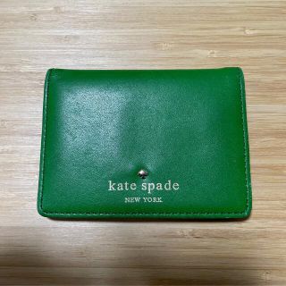 ケイトスペードニューヨーク(kate spade new york)のkate spade NEWYORK 定期入れ グリーン(名刺入れ/定期入れ)