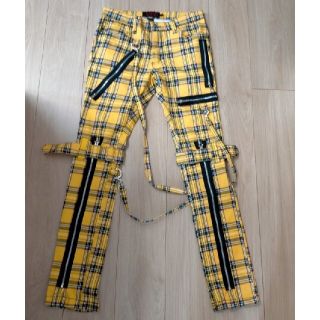 トリップニューヨークシティ(Tripp NYC)のレア tripp nyc チェックパンツ イエロー サイズ30 パンク ロック(その他)