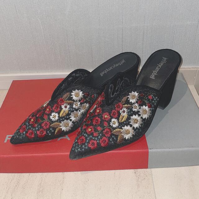 JEFFREY CAMPBELL - お値下げ中⭐︎ジェフリーキャンベル 花柄刺繍ミュールの通販 by なるs shop｜ジェフリーキャンベル