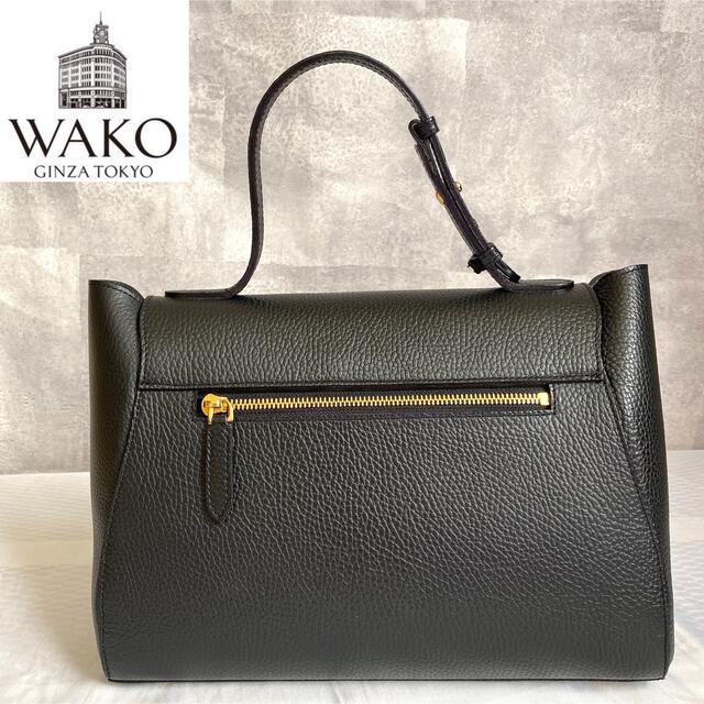 【美品】WAKO 銀座和光 Sac de Temps 2WAY ハンドバッグ