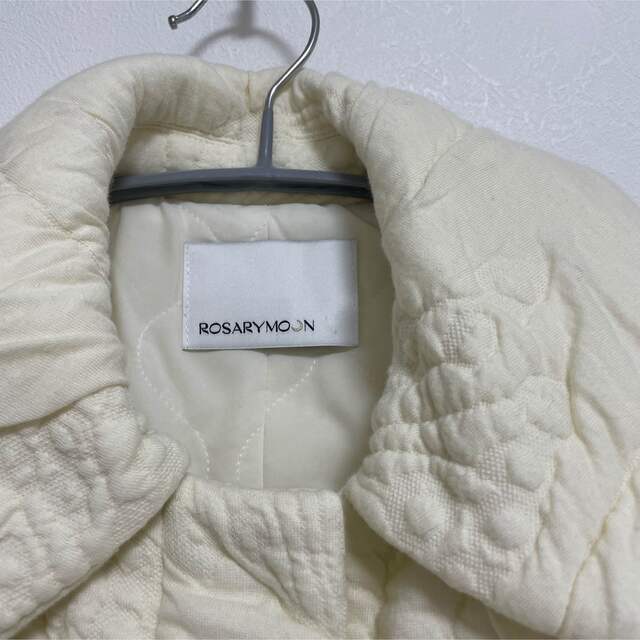 Rosary moon(ロザリームーン)のrosarymoon  Fluffy Jacquard Quilted Coat レディースのジャケット/アウター(ピーコート)の商品写真