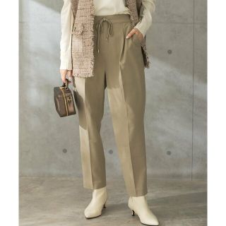 アーバンリサーチロッソ(URBAN RESEARCH ROSSO)の【SAND BEIGE】ウール混センタープレスイージーパンツ(その他)