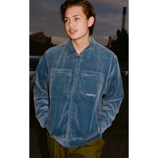 Supreme Corduroy Zip Jacket Blue