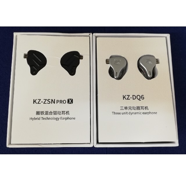 (週末特価) KZ DQ6+ KZ ZSN PRO X  (2本セット) スマホ/家電/カメラのオーディオ機器(ヘッドフォン/イヤフォン)の商品写真