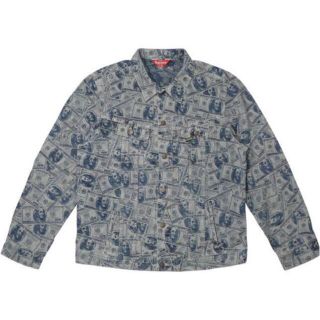 シュプリーム(Supreme)のsupreme 100 Dollar Bill Trucker Jacket(Gジャン/デニムジャケット)