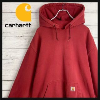 カーハート(carhartt)の【定番デザイン】 カーハート ロゴ刺繍パッチ入り肉厚パーカー オーバーサイズ(パーカー)