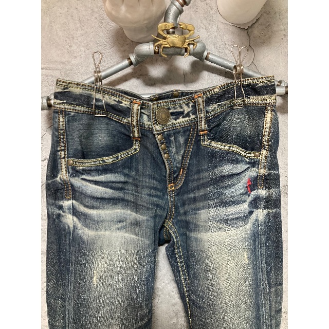 Y2K ローライズ ブーツカット デニム ジーンズ ギャル 平成 フレア