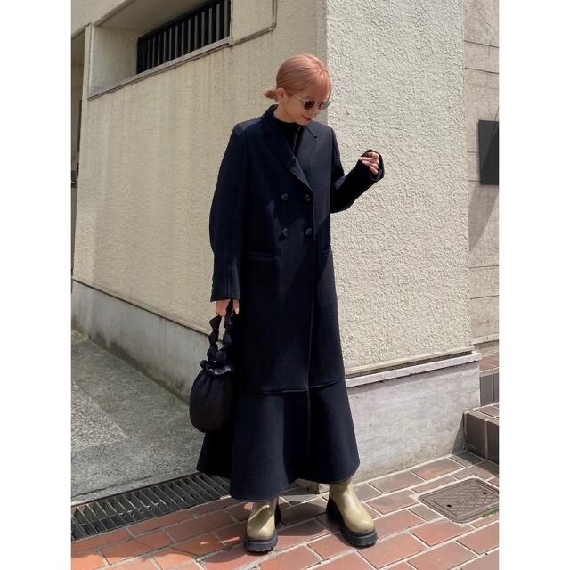 AMERI❤︎DOUBLE BREASTED MERMAID COAT 新品 プチプラ www.toyotec.com