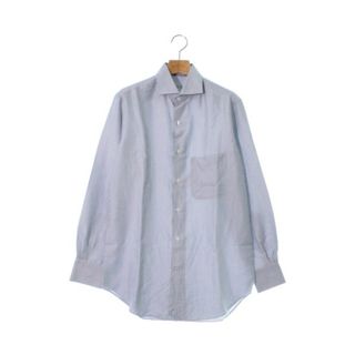 ロロピアーナ(LORO PIANA)のLoro Piana ロロピアーナ ドレスシャツ XS 水色x白(ストライプ) 【古着】【中古】(シャツ)