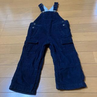 ベビーギャップ(babyGAP)のgap コーデュロイ  オーバーオール　紺色　90cm(パンツ/スパッツ)