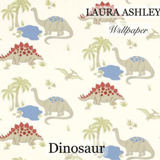 ローラアシュレイ(LAURA ASHLEY)のローラアシュレイUK製壁紙　Dinosaur 恐竜　新品未開封1本から(ロールスクリーン)