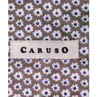 CARUSO カルーゾ カジュアルジャケット 48(L位) カーキx白等(総柄