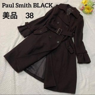 ポールスミス(Paul Smith)のPaul Smith BLACK ウール　トレンチコート　ロング(トレンチコート)