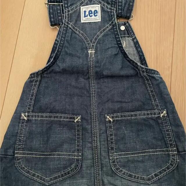 Lee(リー)のLeeデニム ジャンパースカート サロペット80 キッズ/ベビー/マタニティのベビー服(~85cm)(ワンピース)の商品写真