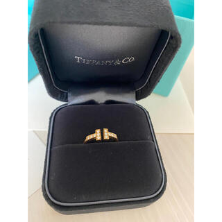 ティファニー(Tiffany & Co.)のティファニー　ダイヤモンドワイヤーリング　18K ローズゴールド(リング(指輪))